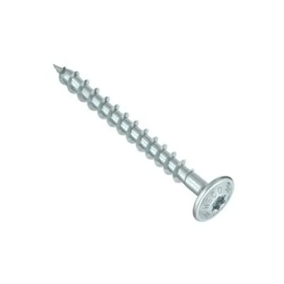 HECO-TOPIX-plus, vis à plateau, T-Drive, filet total variable, zingué blanc, A3K - Réf. 61966