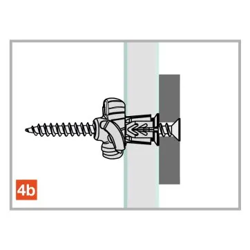 Cheville dans la plaque de plâtre