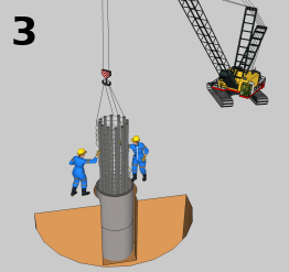 Pose du ferraillage