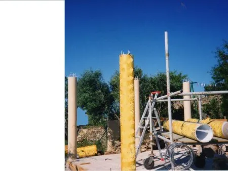 Terrasse sur colonnes Partie 3 " Les colonnes"