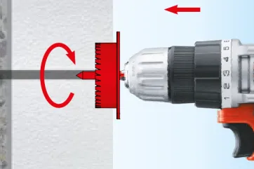 Effectuer un fraisage sur le trou