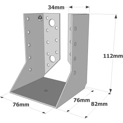 Sabots à ailes intérieures, gamme SAI CLASSIQUE (épaisseur 2mm) - Réf. SAI300/76/2_6