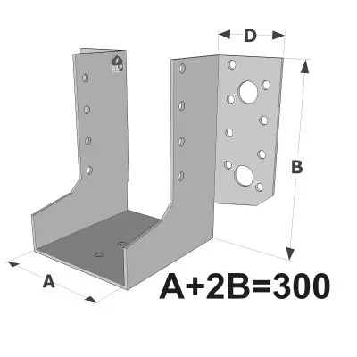 Sabots à ailes extérieures, gamme SAE SUR MESURE (épaisseur 2mm, profondeur 84mm) - Réf. SAEL300/2X