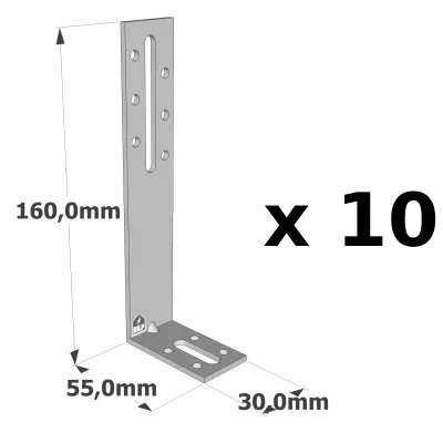 Équerres de fixation avec renfort - Réf. EFIXR1653_10