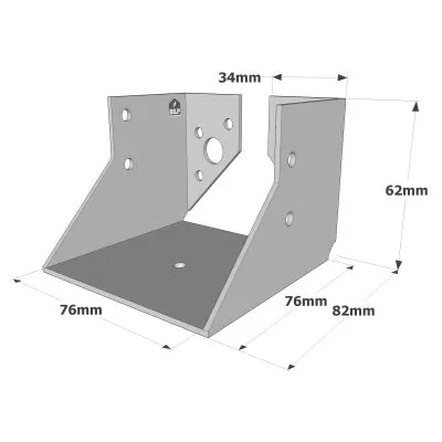 Sabots à ailes intérieures, gamme SAI CLASSIQUE (épaisseur 2mm) - Réf. SAI200/76/2