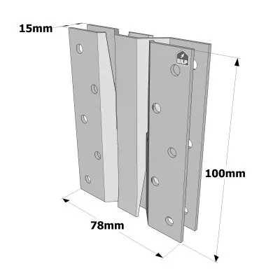 Connecteur invisible pour montants d'ossature - Réf. ICST