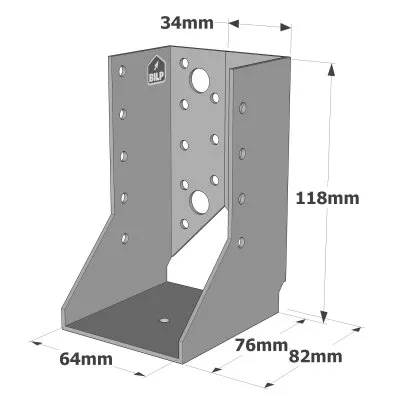 Sabots à ailes intérieures, gamme SAI CLASSIQUE (épaisseur 2mm) - Réf. SAI300/64/2