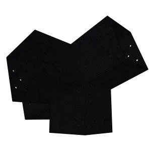 Connecteur SUNDIY pente 20° Noir mat RAL 9005 - 120mm à 4 directions - Forme T2