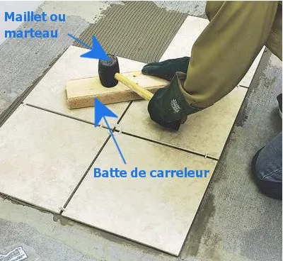 Utilisation d’un maillet
