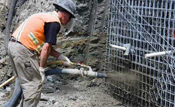 La projection du béton pour la réalisation d’un voile en béton armé