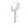 Sabots à ailes intérieures, gamme SAI CLASSIQUE (épaisseur 2mm) - Réf. SAI300/76/2
