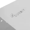 Marque SUNDIY visible sur le connecteur Gris aluminium RAL 9006 - 120mm en L