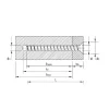 Vis HECO MULTI-MONTI-plus F - Tête fraisée - D6 x L120, cond.10 - Réf. 48505_10
