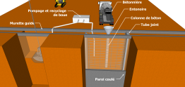 Le bétonnage et l’enlèvement des tubes joints