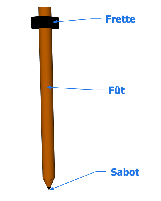 Pieu en bois